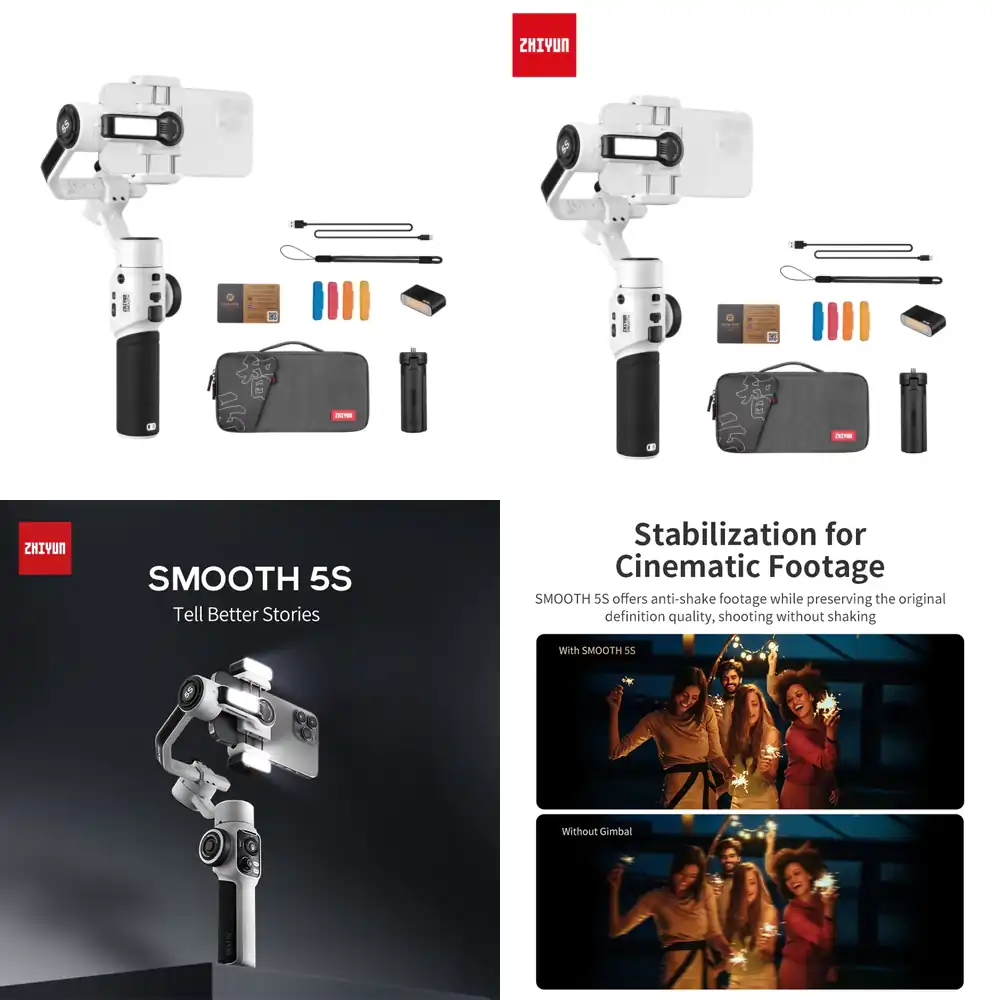 Handheld Stabilizer Gimbal - Zhiyun Smooth 5S Combo, Estabilizador de