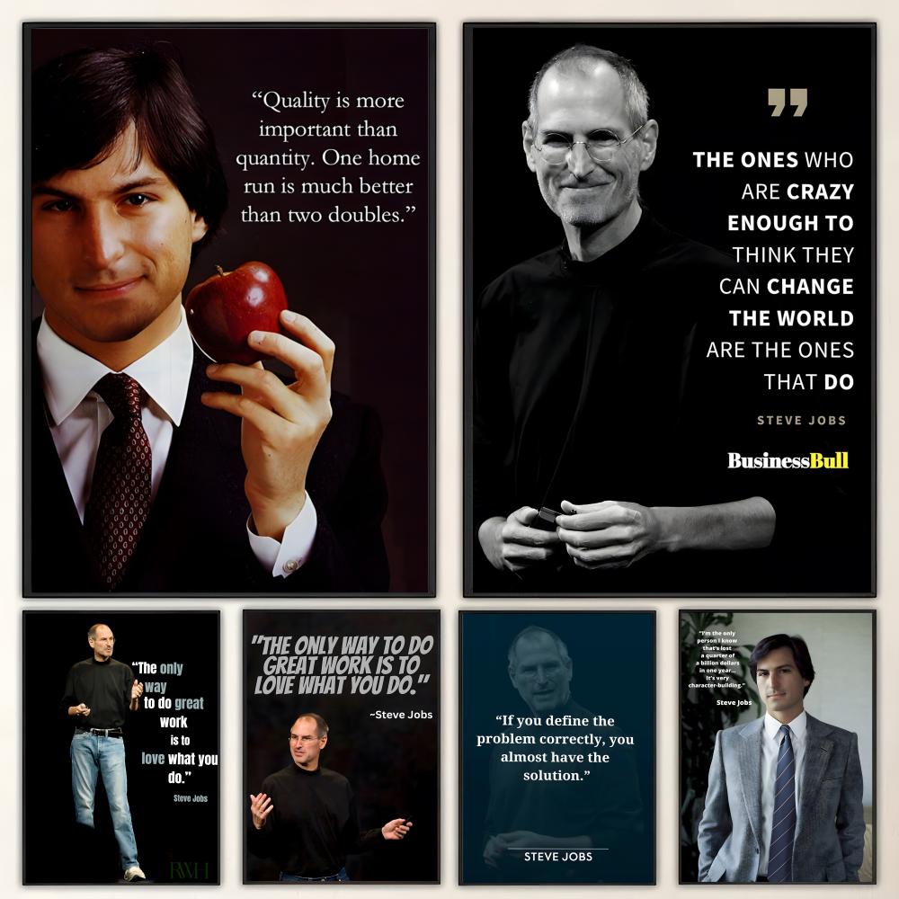 Photography Job - Póster con diseño S-Steve J-Jobs Q-Quotes,
