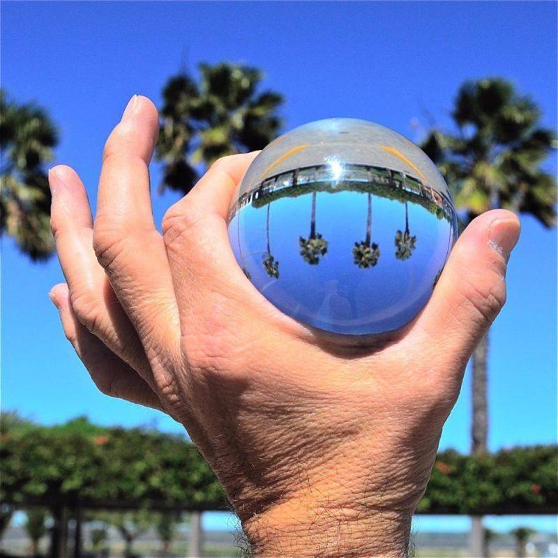 Lens Ball Crystal - Esfera de Cristal de 3 cm,