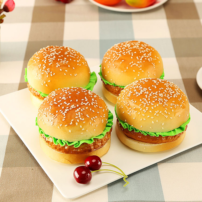 Photography Of Food - Hamburguesa Artificial, pan falso, modelo de