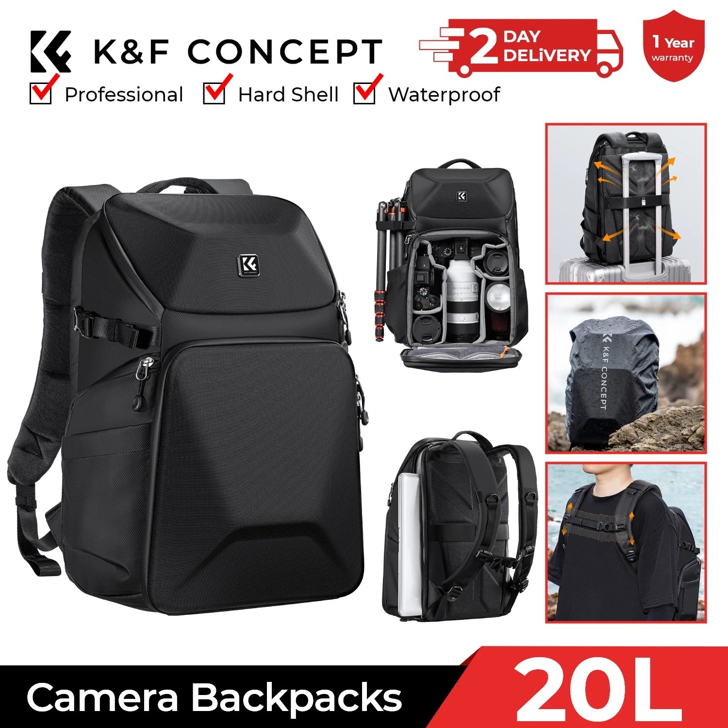 Mochila para Cámara K&F CONCEP - Photography Camera reseña y precio