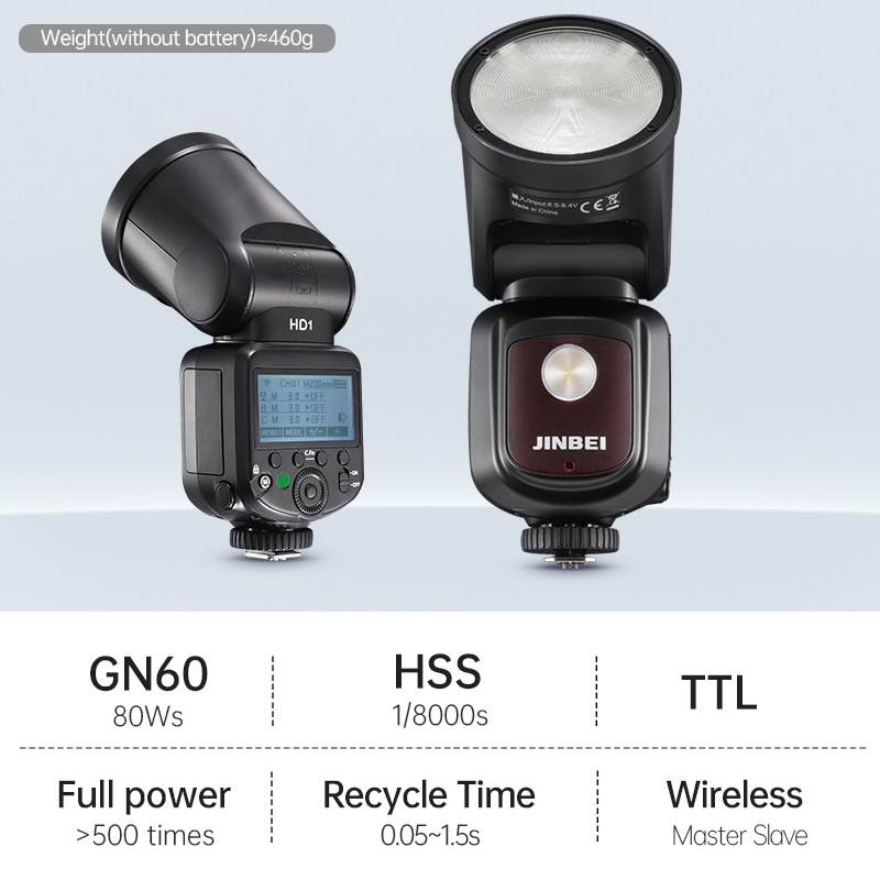 JINBEI HD-1 Flash de Cabeza Re - Photography Camera reseña y precio