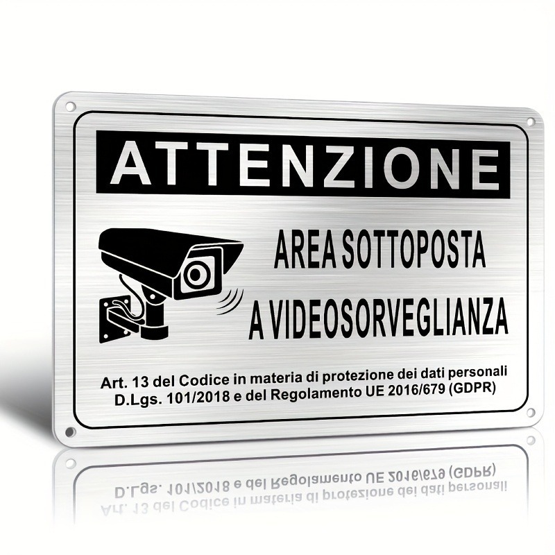 Señal de seguridad italiana de - Photography Videography reseña y precio