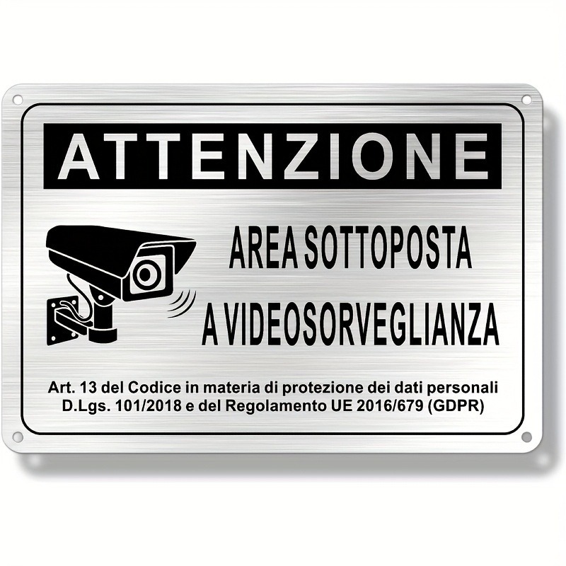 Señal de seguridad italiana de - Photography Videography reseña y precio